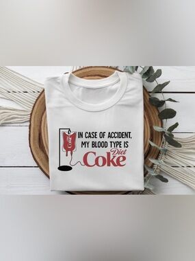 Diet Coke Shirt Funny Blood Type Diet Coke Graphic Tee